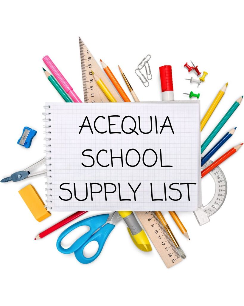 suggested school supply list