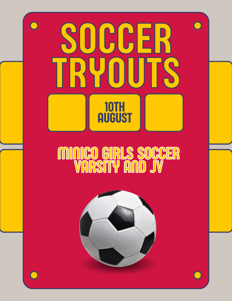 MHS Girls Soccer Tryouts Poster