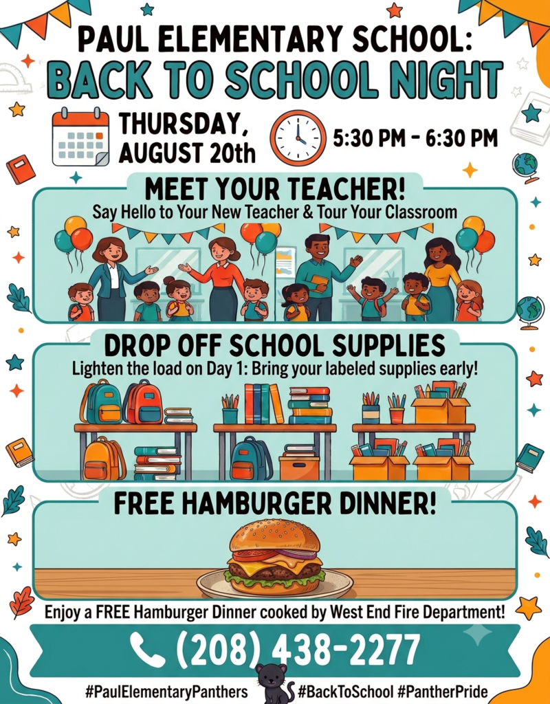 26-27 Back to School Night Flyer
