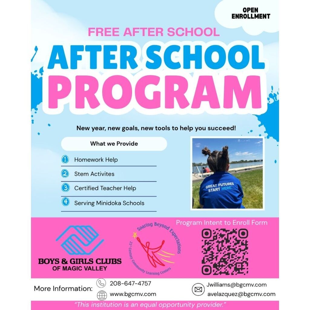 BGCMV - After School program details and enrollment information