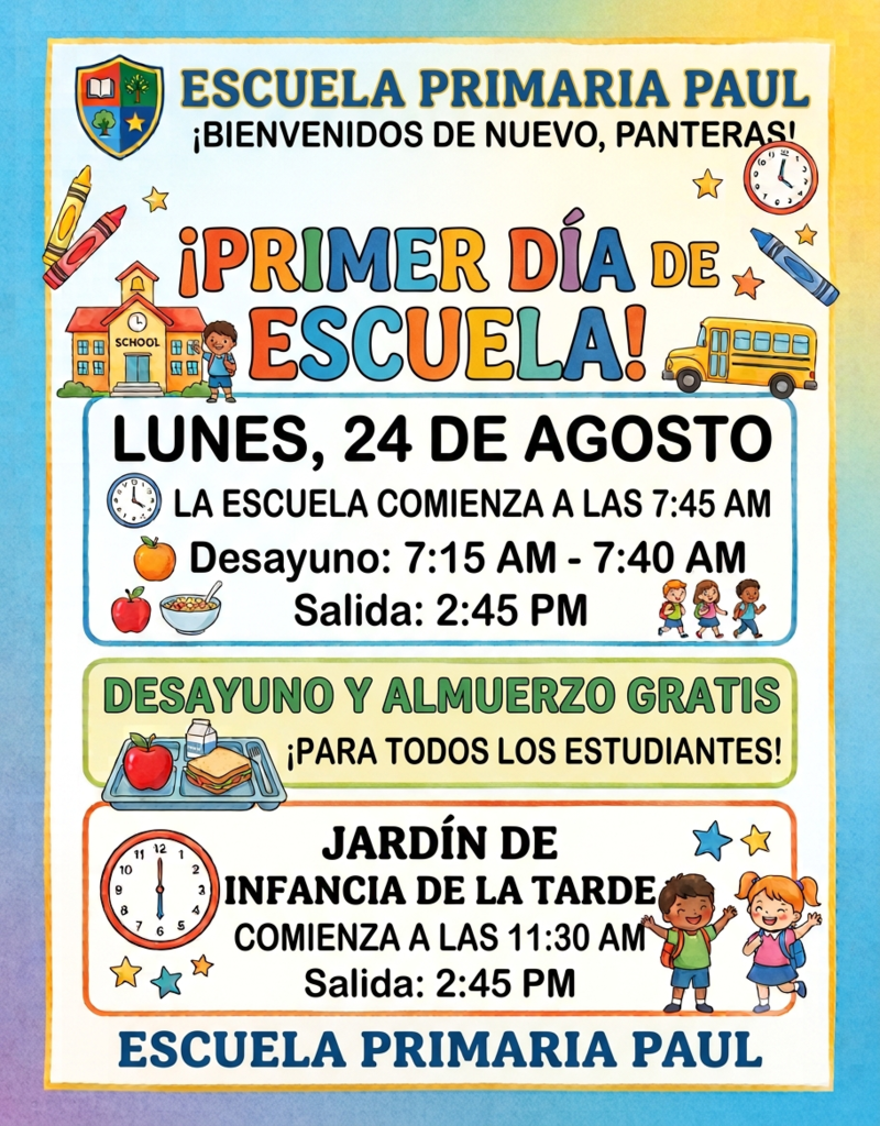 First day of school spanish