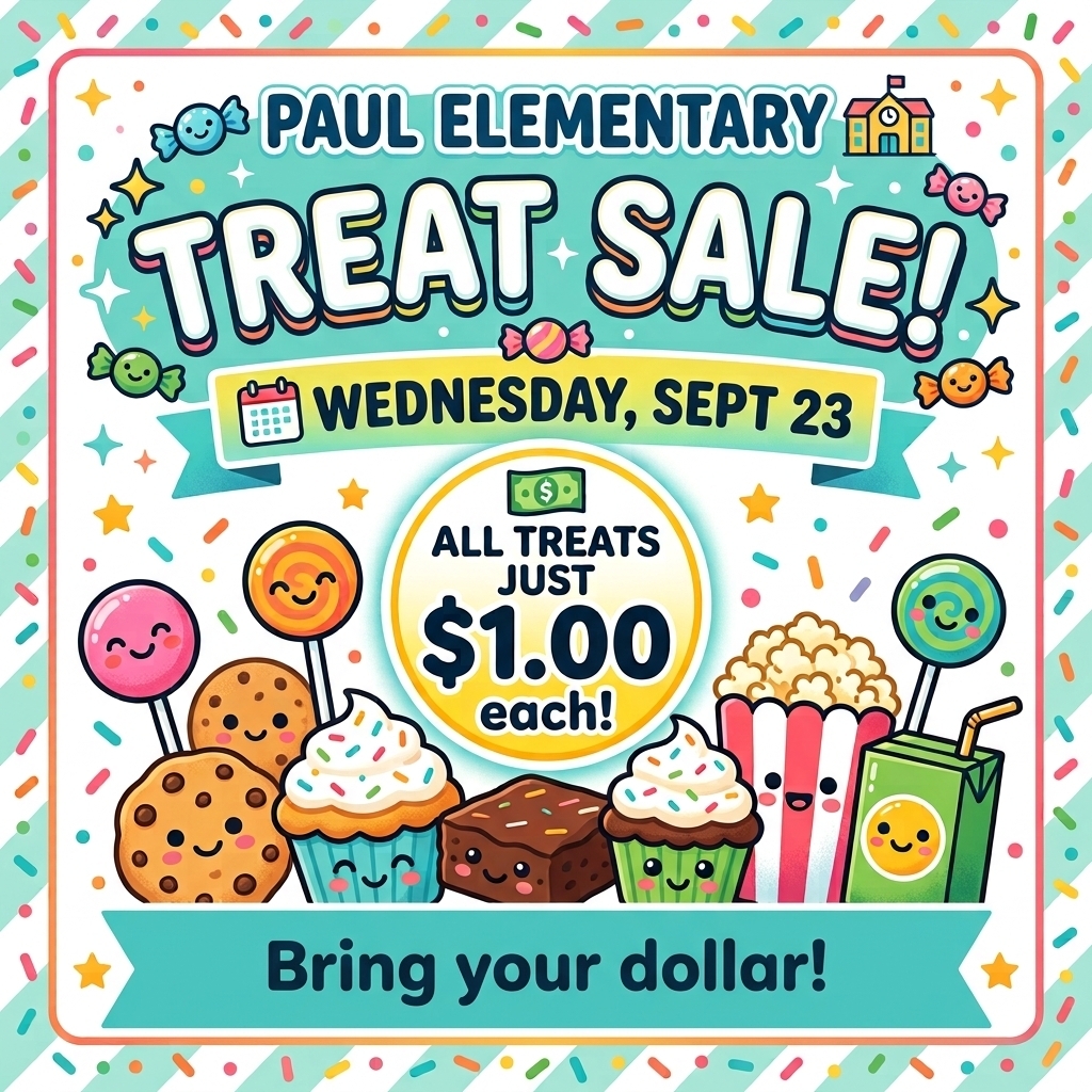 Treat Sale Flyer, English