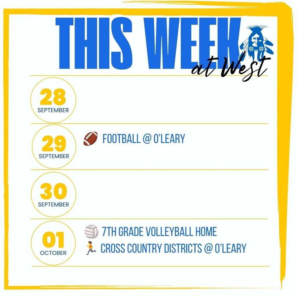 Weekly Athletic events at West Minico