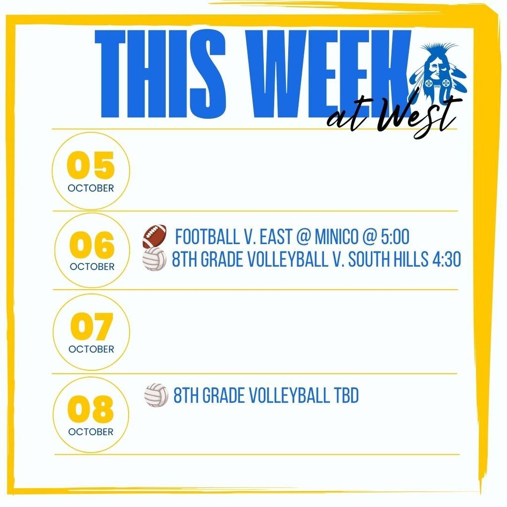Weekly Athletics at West Minico
