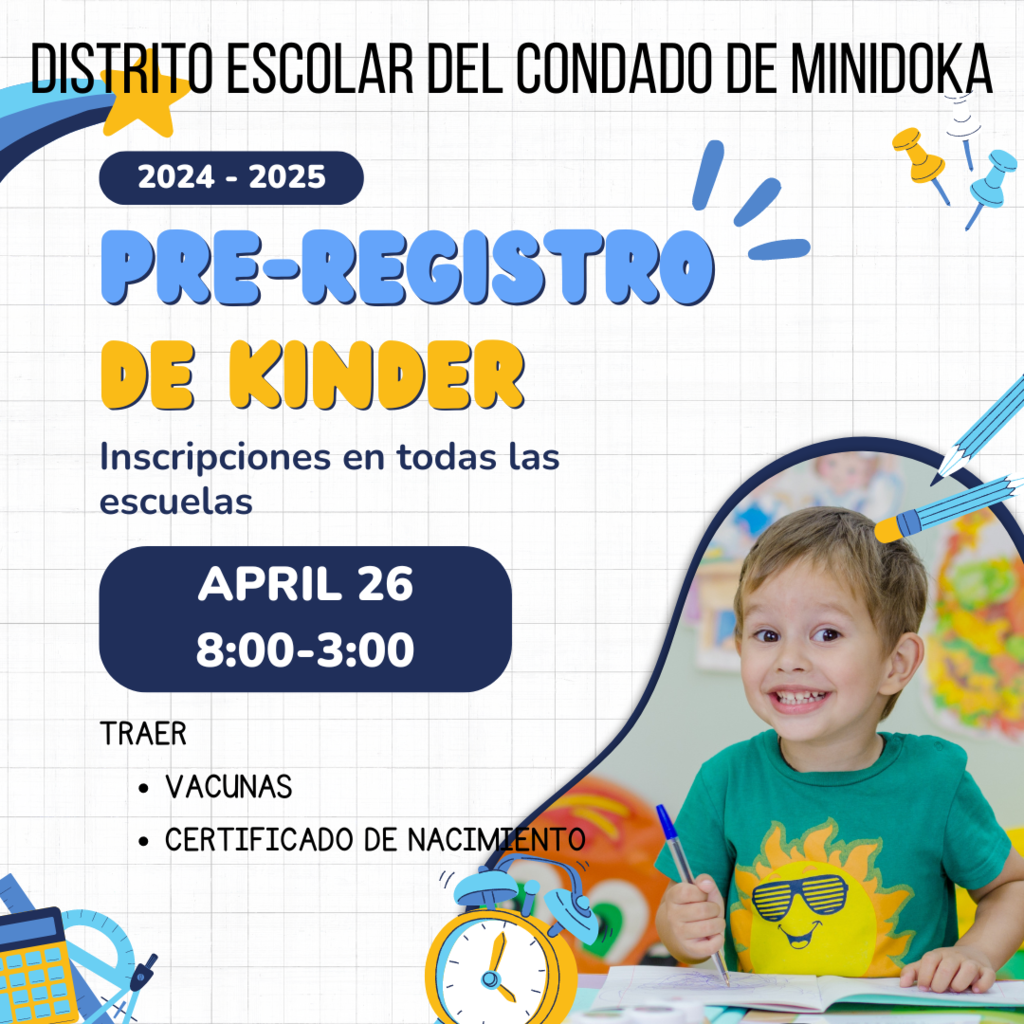 Kindergarten Pre-Registration - Spanish