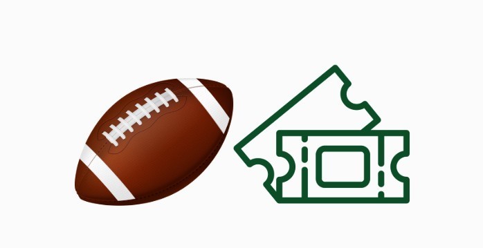 football ticket artwork