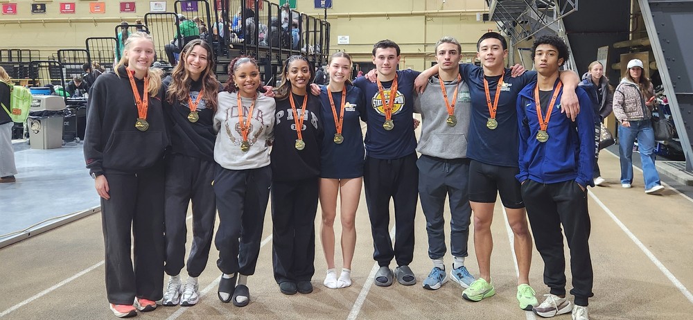 Indoor track athlete medal winners