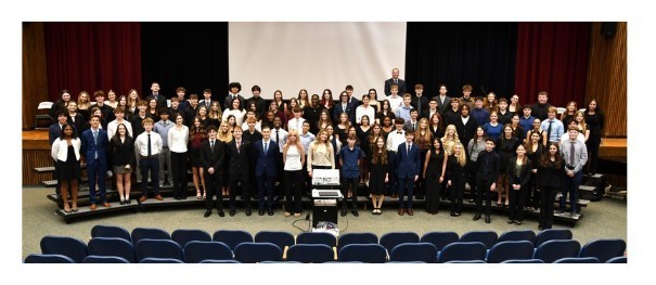 FBLA induction ceremony