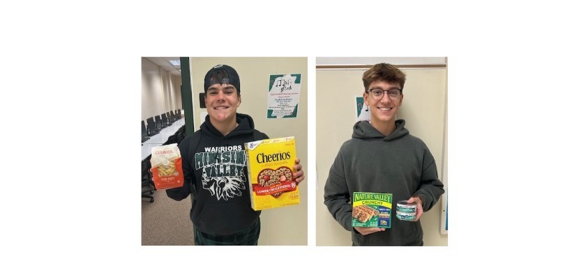 students with food