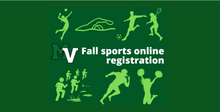 Fall sports team online registration artwork