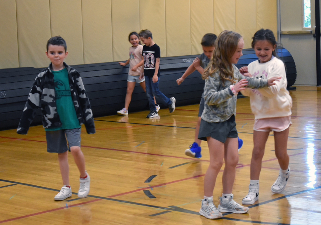 students walking 