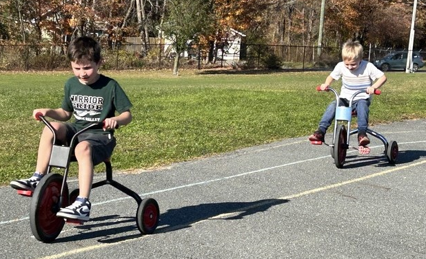 students at recess