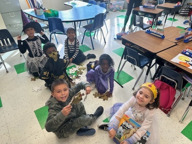 students in class