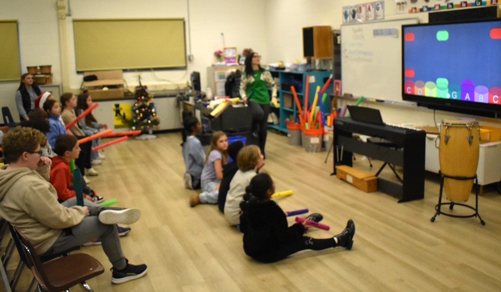 students in class