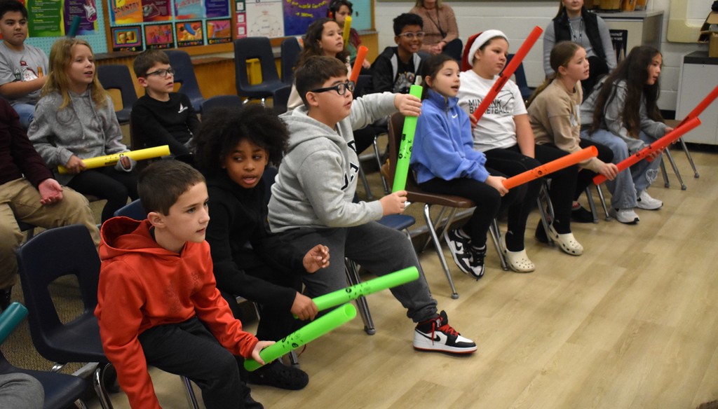 students in class