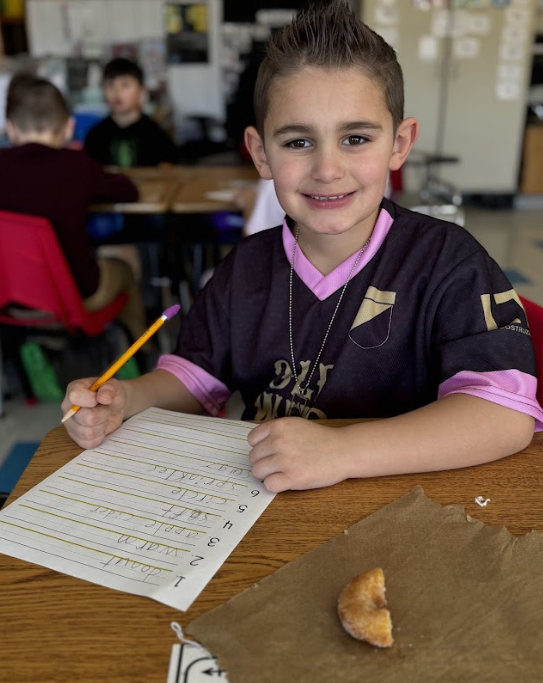 student in class