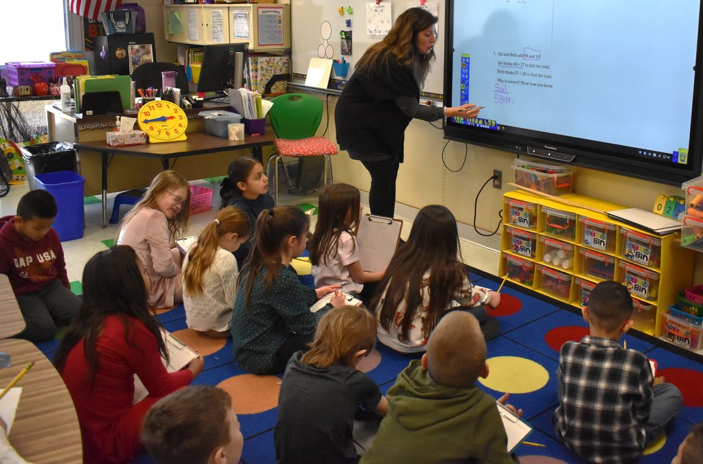 students in class