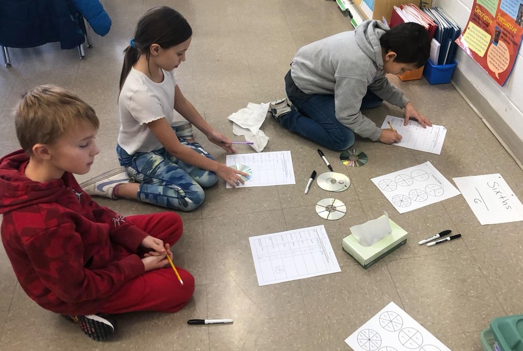 students in class