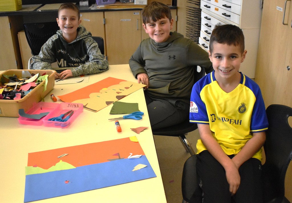students in class