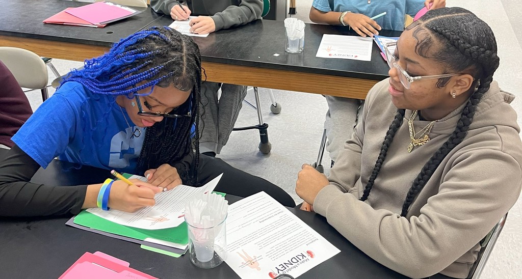 students in class