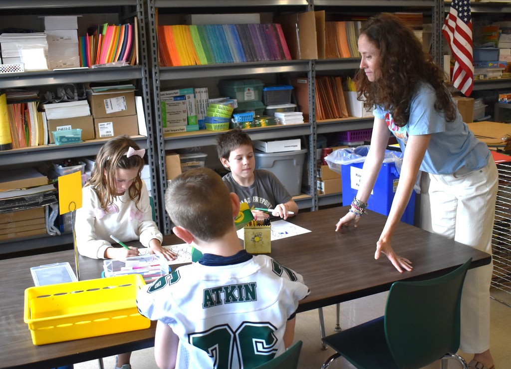 students and teacher