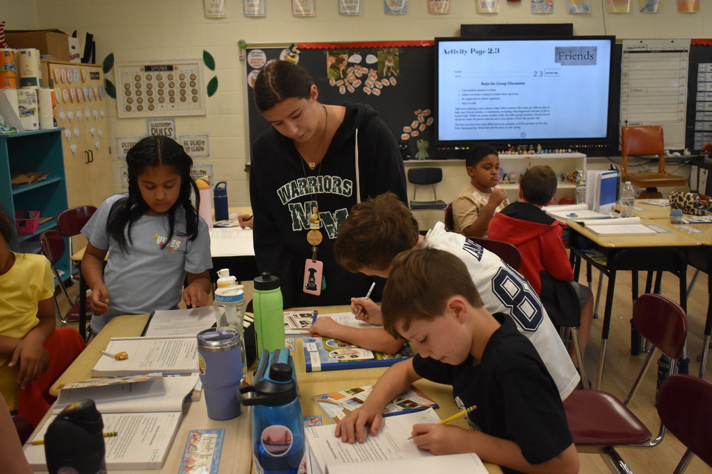 students and teacher