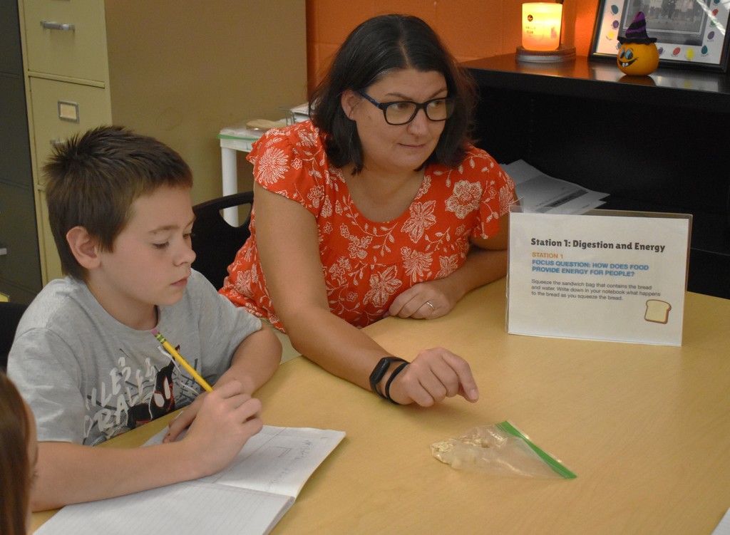 students and teacher