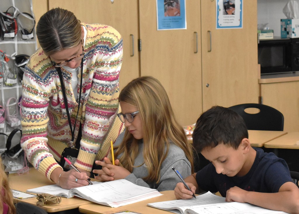 teacher and students