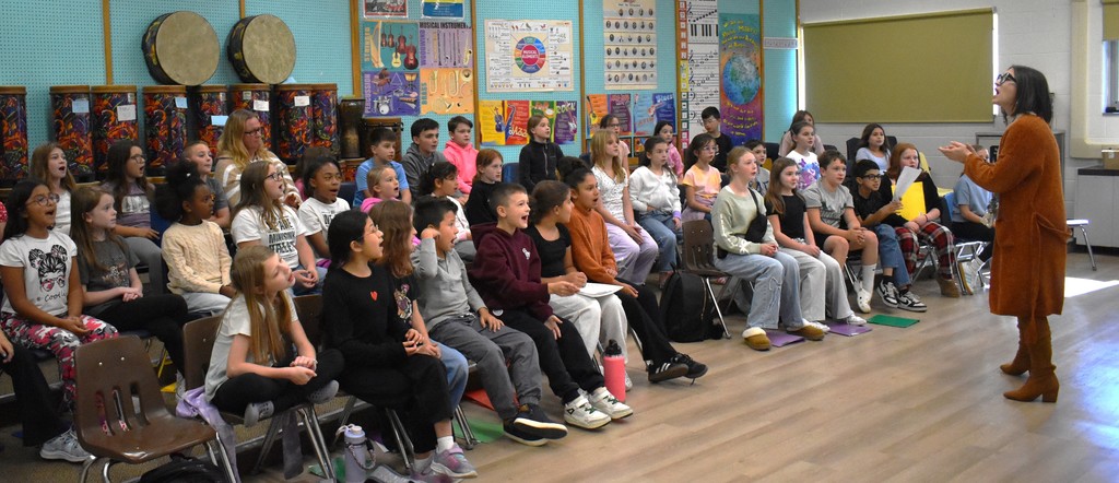 students and teacher