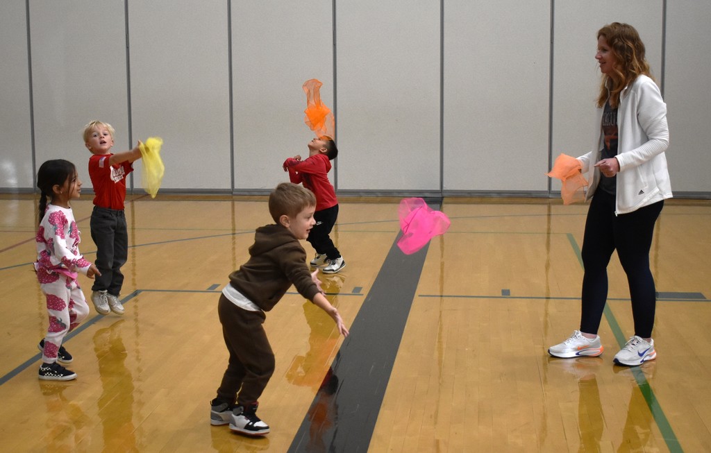 teacher with students