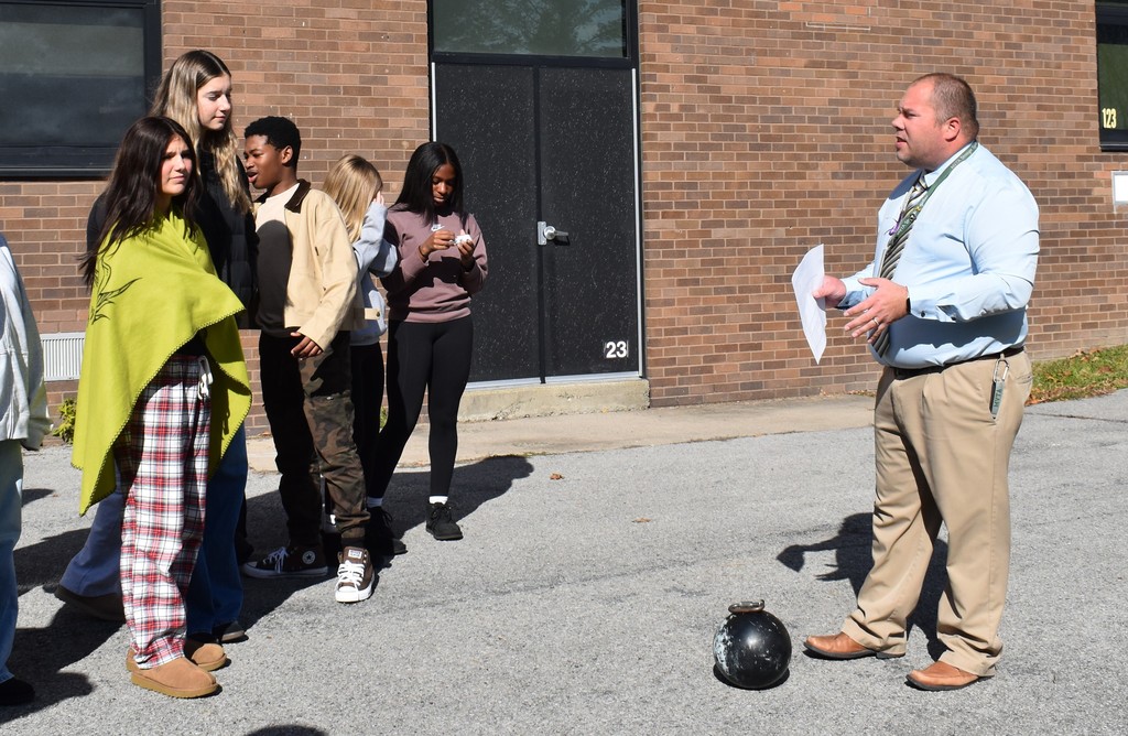 teacher with students
