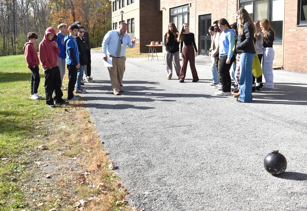 teacher with students