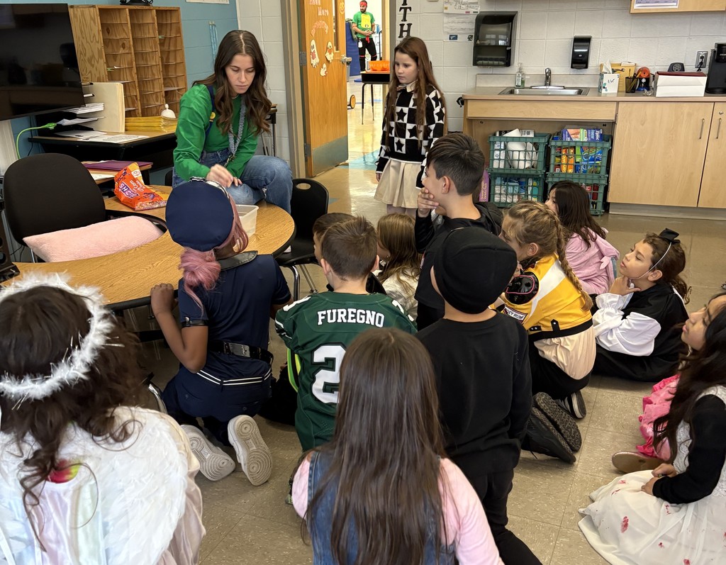 teacher with students