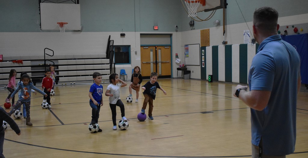 teacher with students