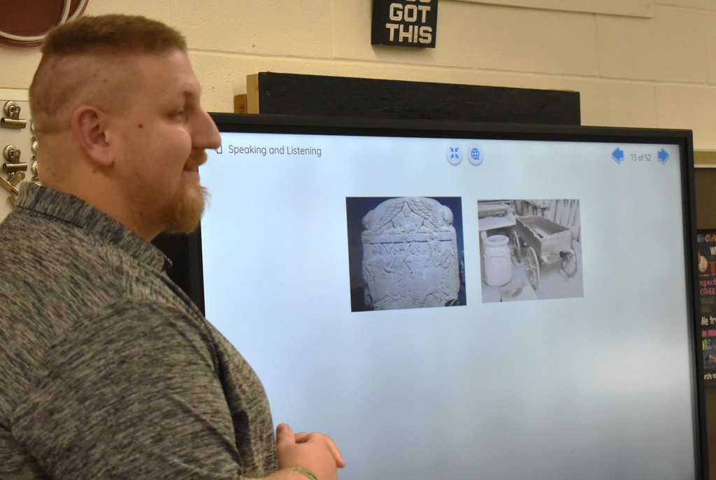 teacher explaining lesson