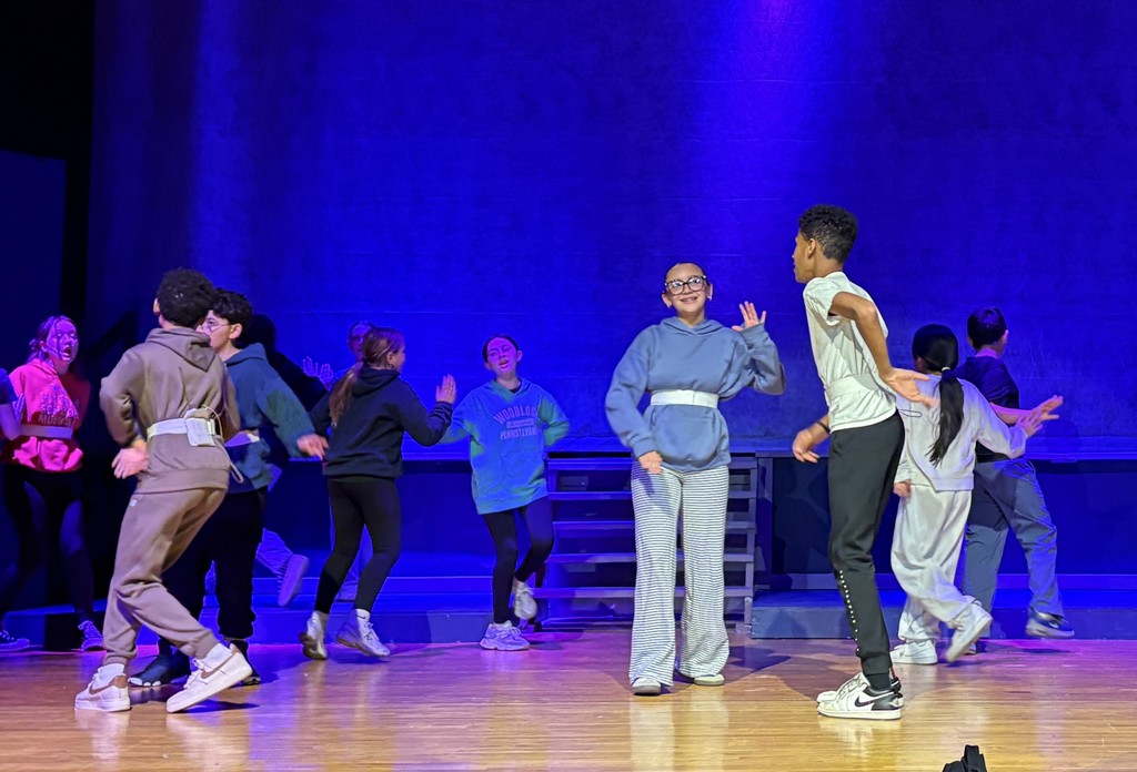 students a play practice