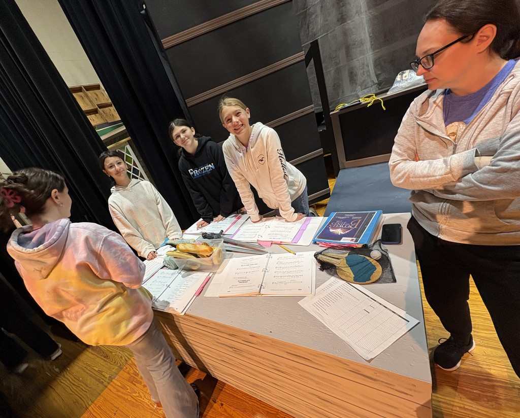 students at play practice