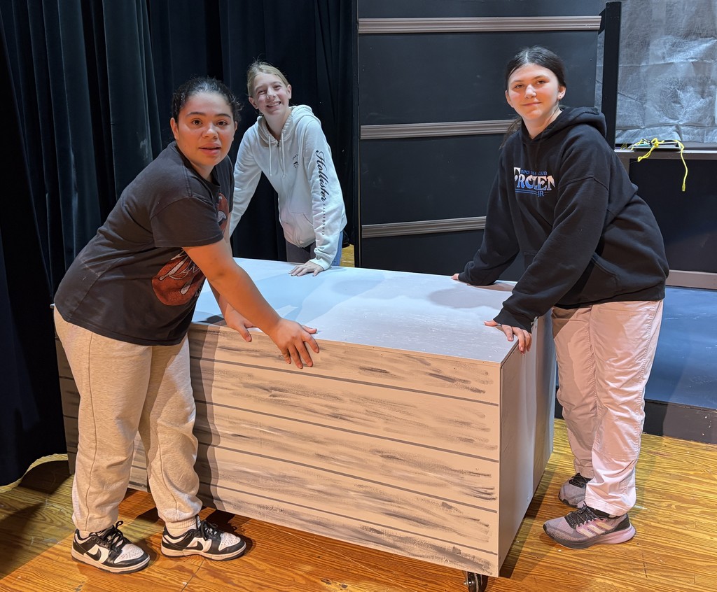 students at play practice