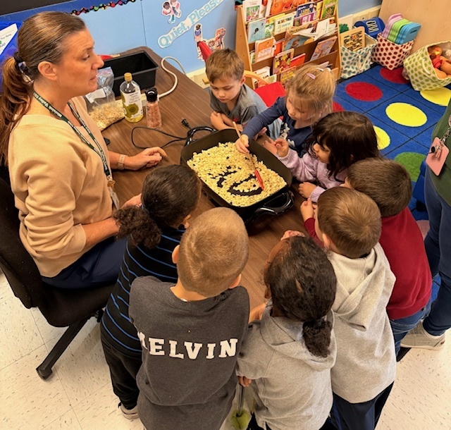 students with teacher