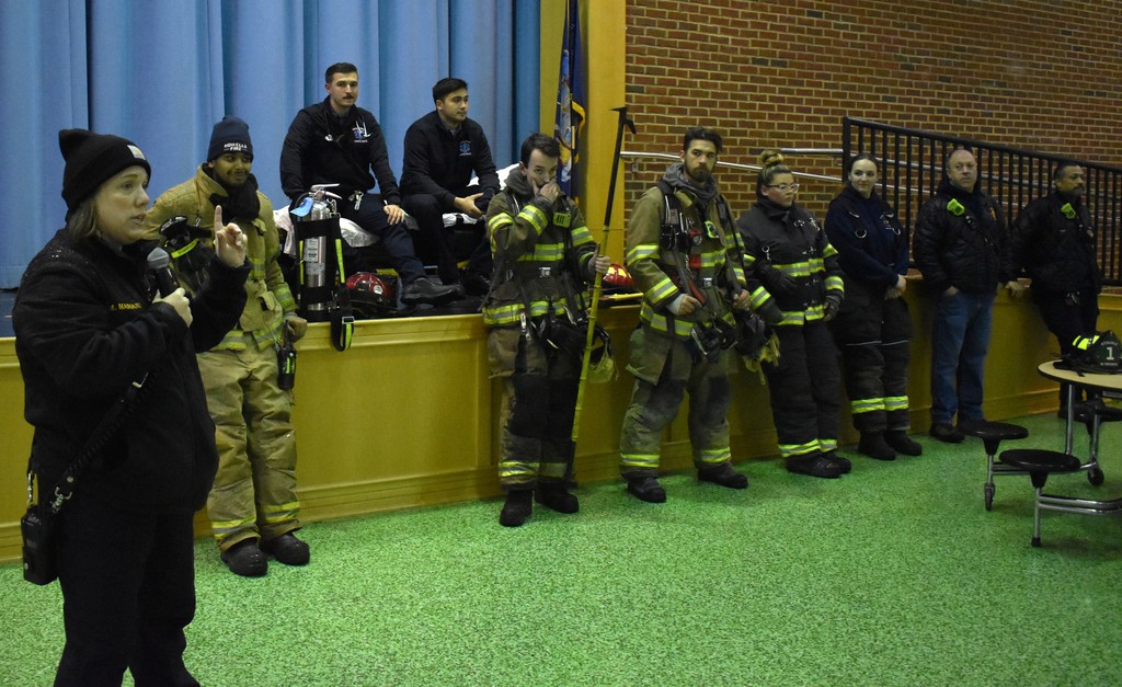 firefighters speaking