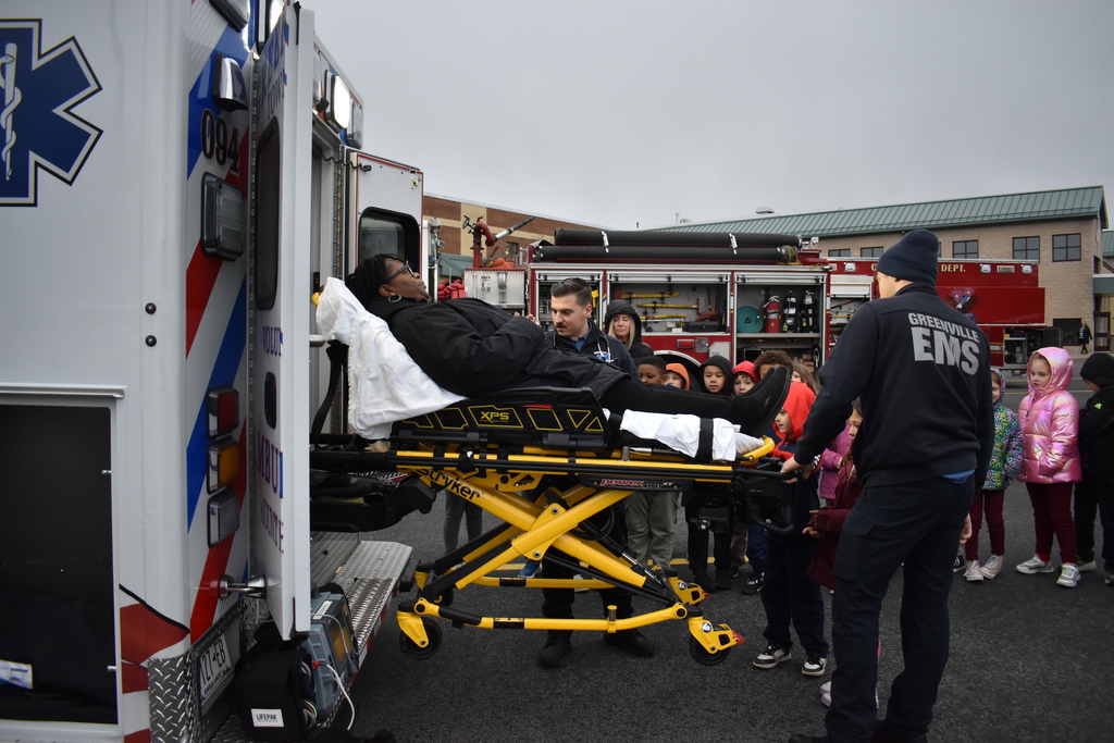 teacher with ambulance
