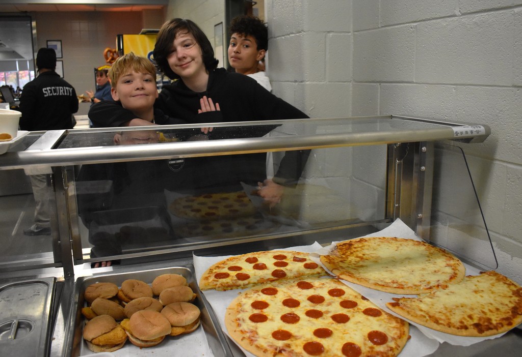 students in cafeteria