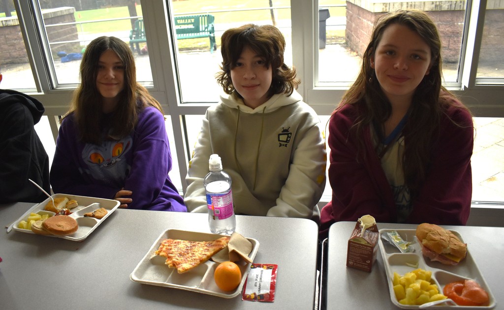 students in cafeteria