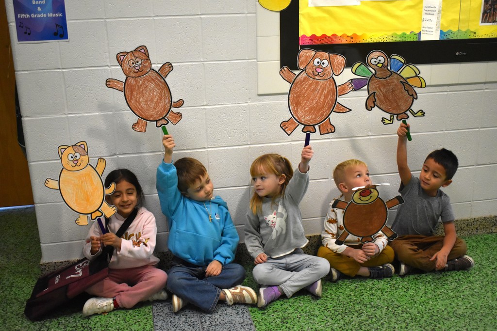 students watching parade