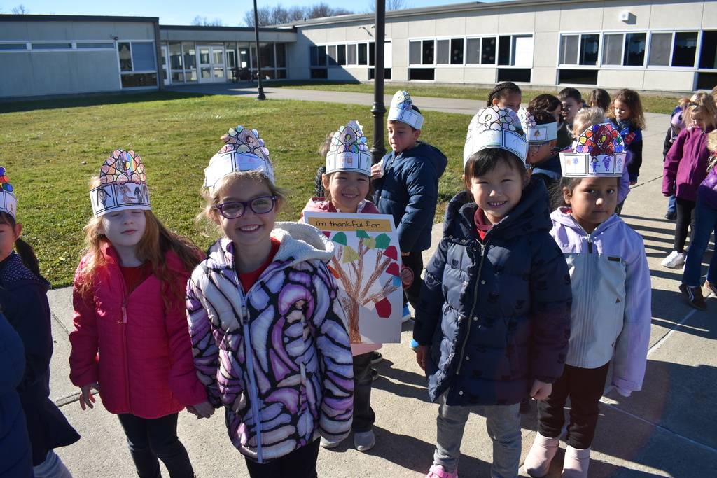 students in a parade