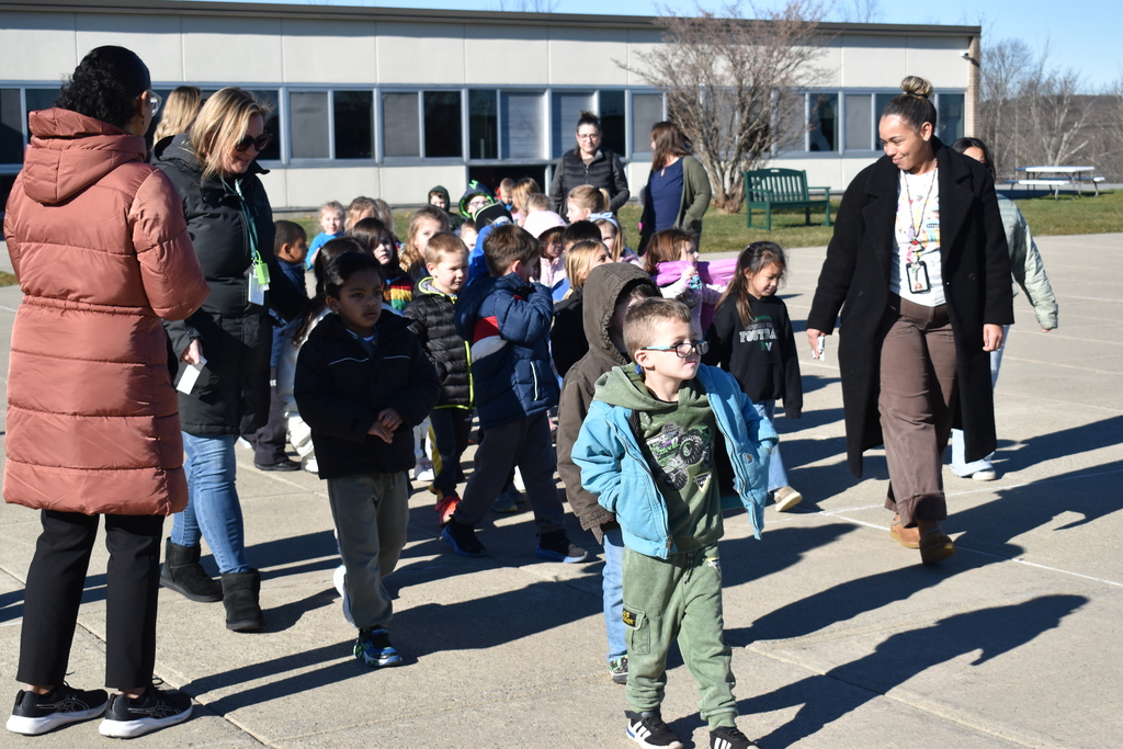 students in a parade