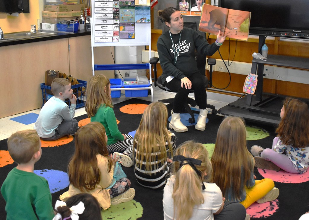 students being read to