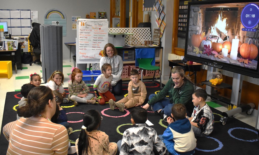 students in a circle
