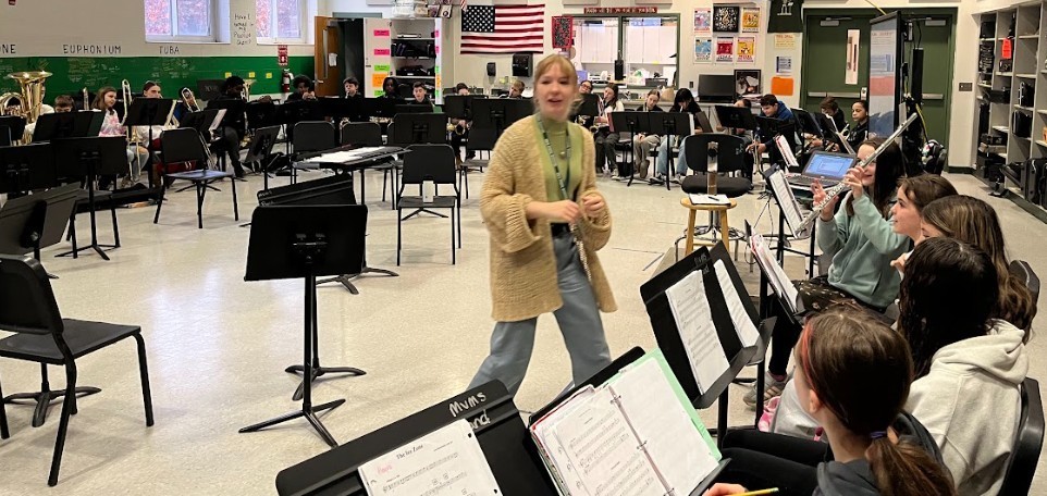 band members playing