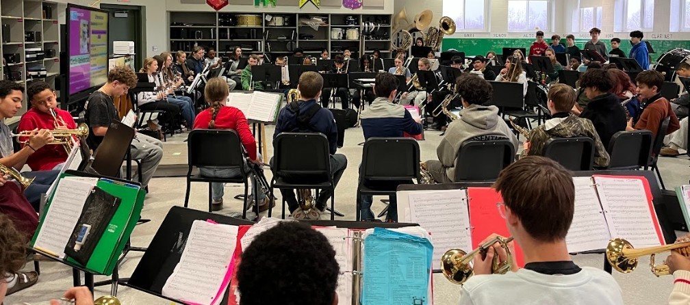 band members playing